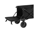 Gardeon Garden Cart with Opening Rear Black