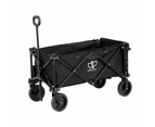 Gardeon Garden Cart with Opening Rear Black