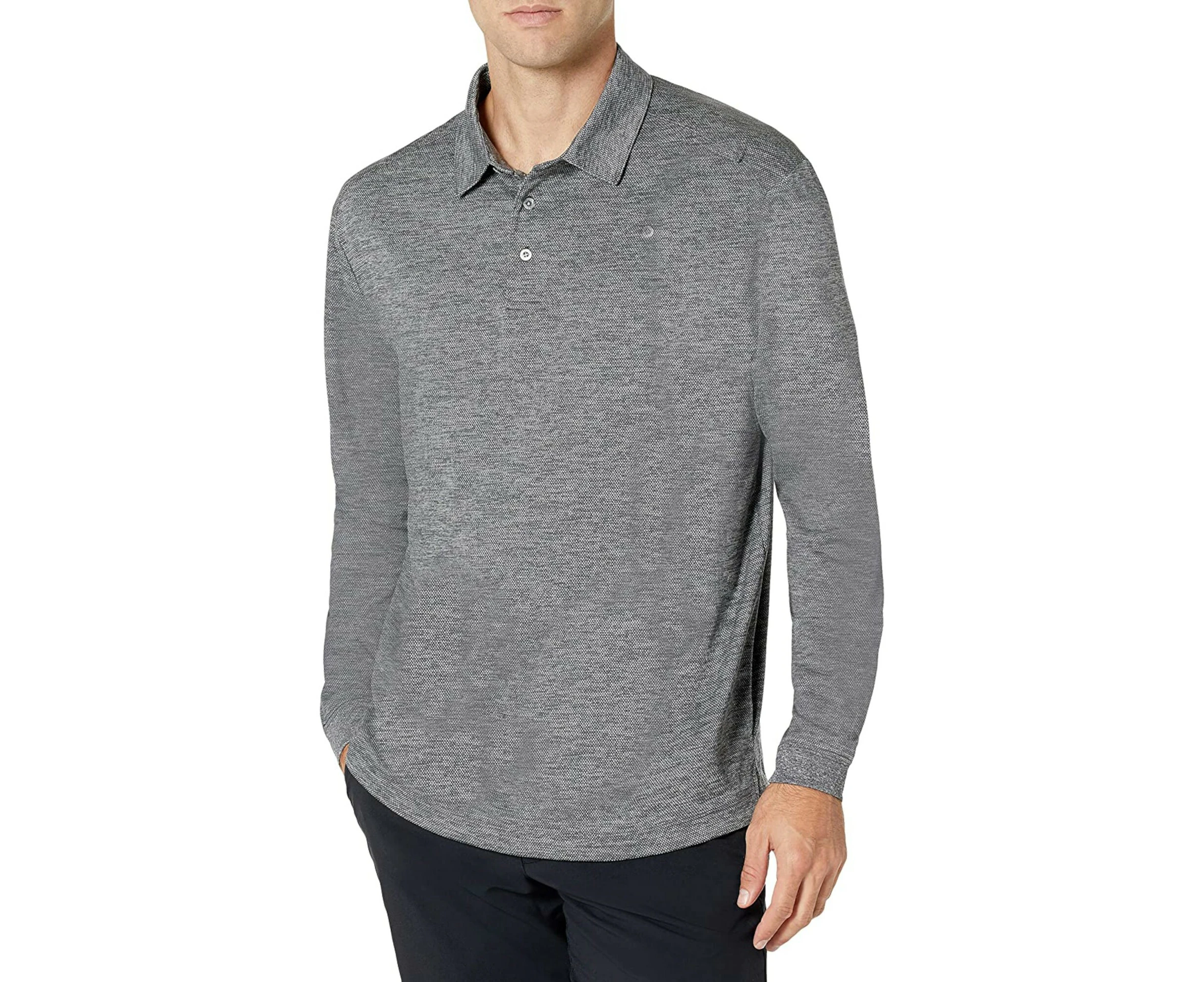 HYBRID APPAREL Mens Gray Classic Fit Polo S