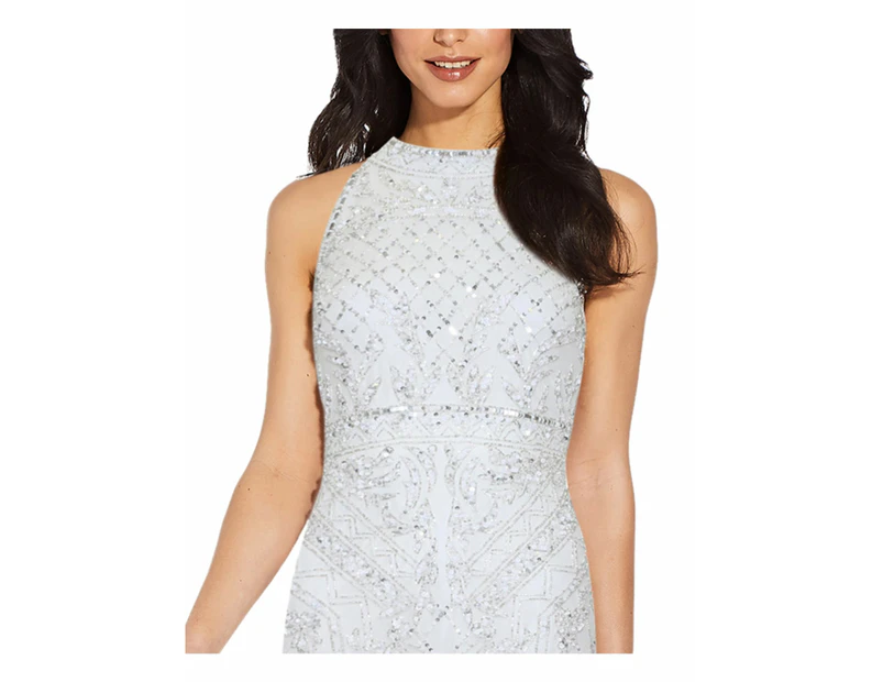 Shops adrianna papell white beaded dress