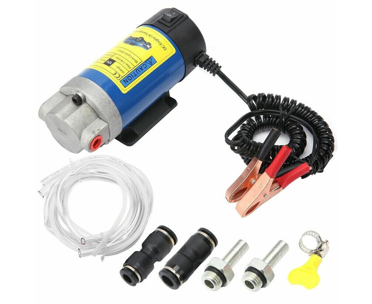 12V Portable Electric Oil Transfer Extractor Fluid Suction Pump Diesel Siphon