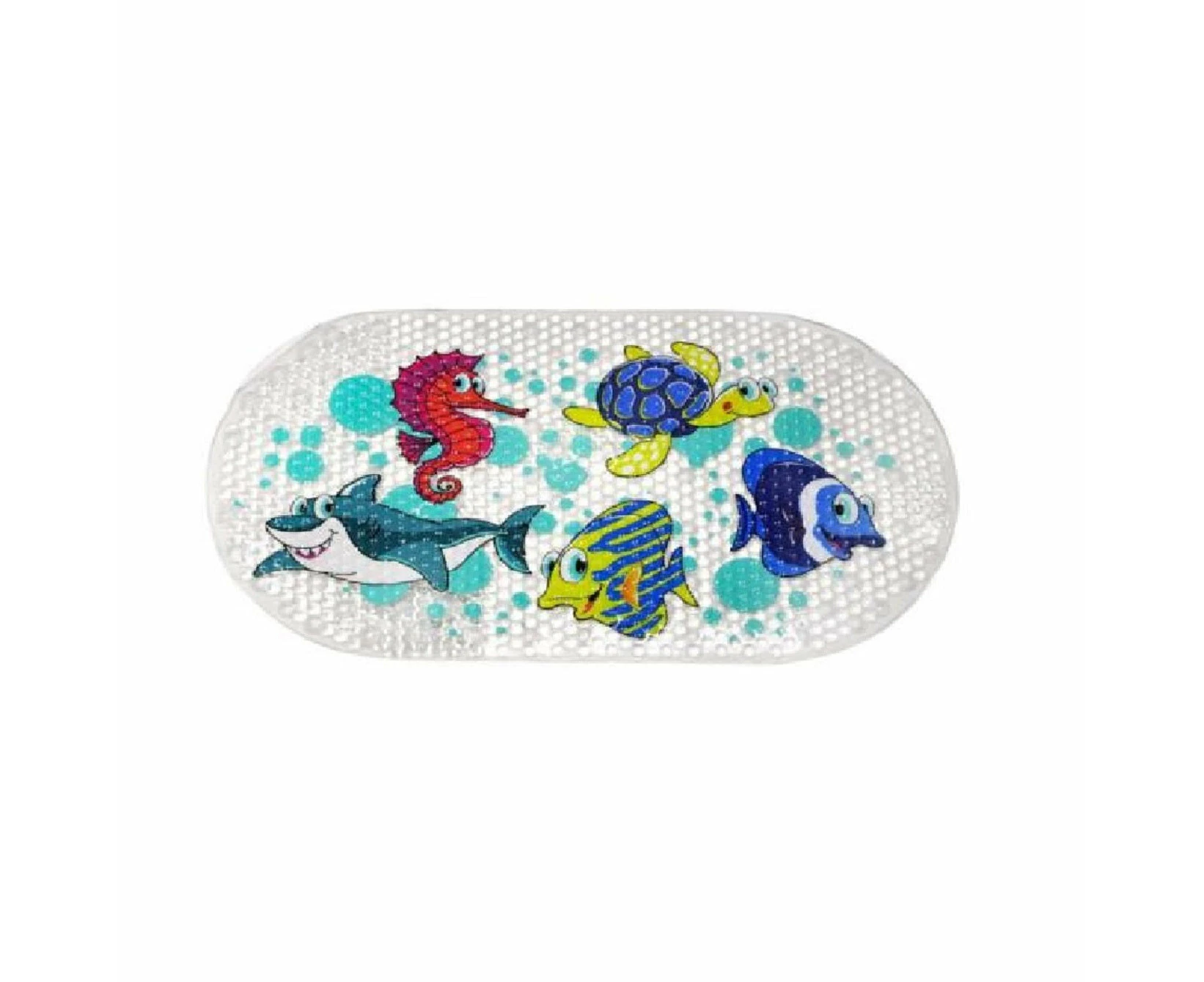 SEA CREATURES BATH PVC NON SLIP BATHTUB MAT CHILD KID SHOWER MAT