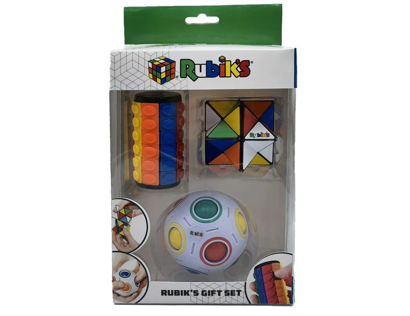 Rubiks Gift Set Includes Rainbow Ball, Magic Star, Tower Twister