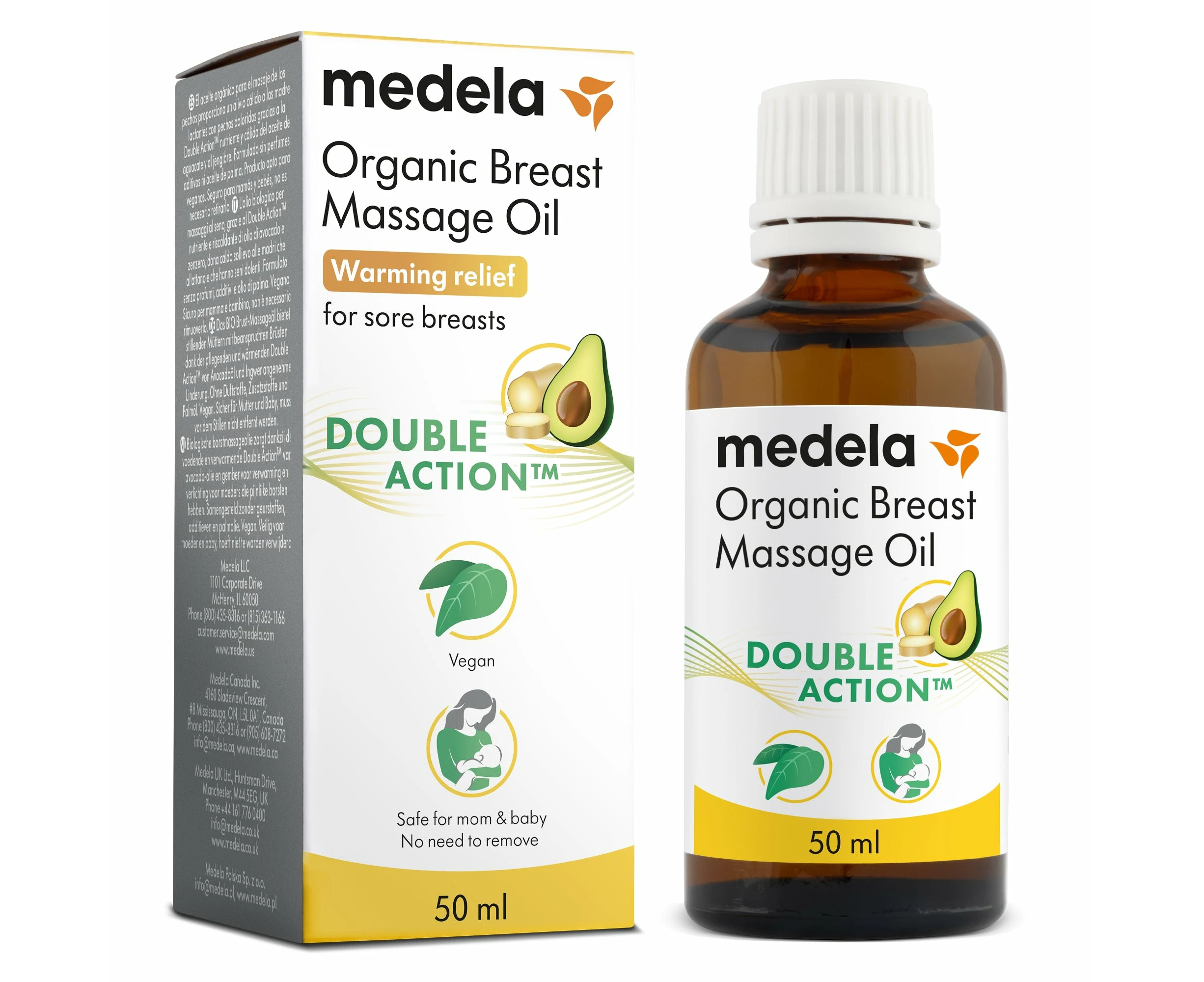 MEDELA Organic Breast Massage Oil 50ml