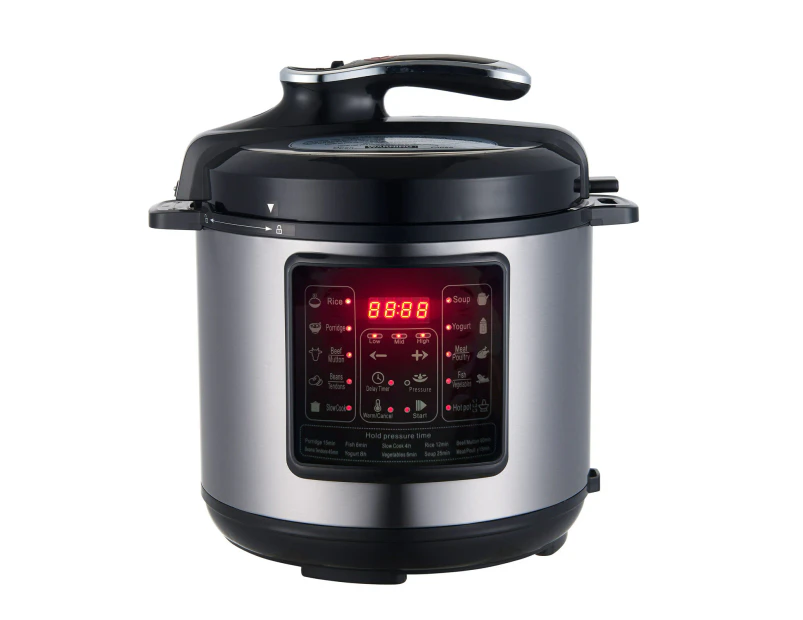 Healthy Choice 6L Non-stick Electric Pressure Cooker w/ Pressure Gauge