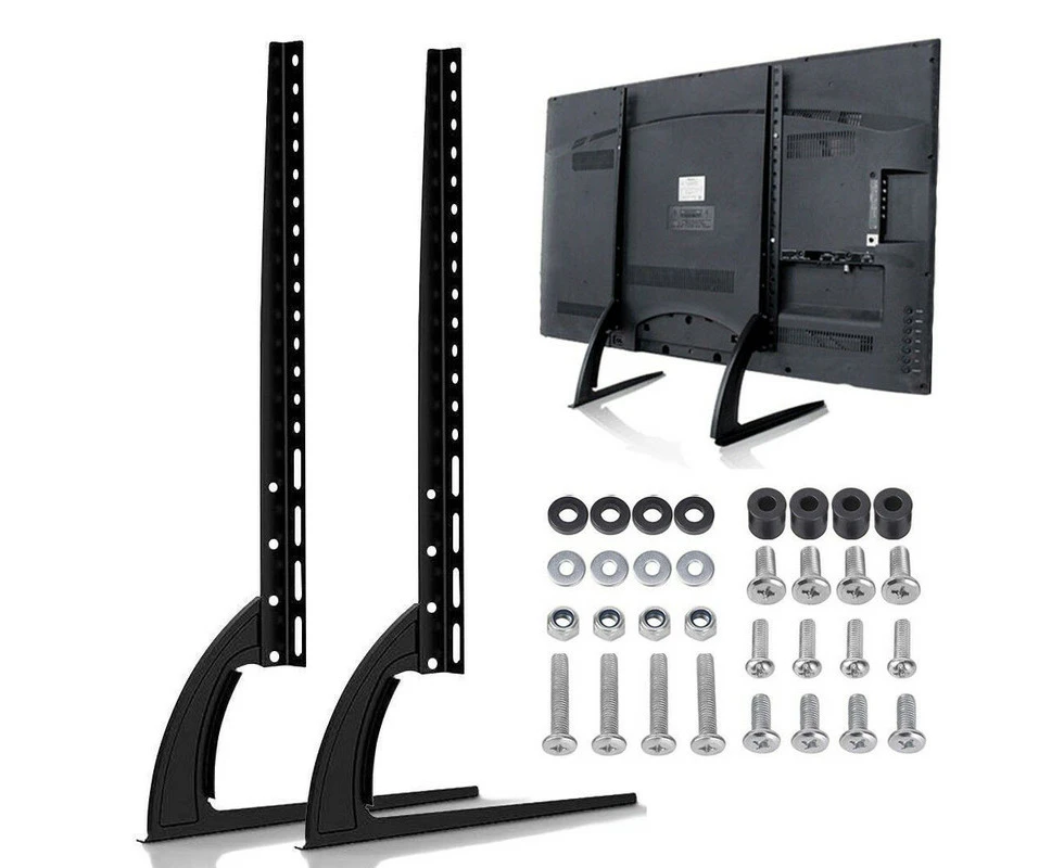 Universal TV Stand Leg Mount Bracket Table Top Desktop For LED LCD Plasma Flat TV Screen 32-75"