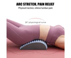 Neck and Back Stretcher Spine Lumbar Stretcher Lower Pain Relief Back Massager Grey