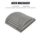 Neck and Back Stretcher Spine Lumbar Stretcher Lower Pain Relief Back Massager Grey