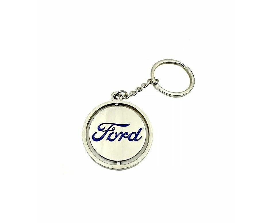 FORD Double Sided Keyring - Ford Logo - Metal Key Ring