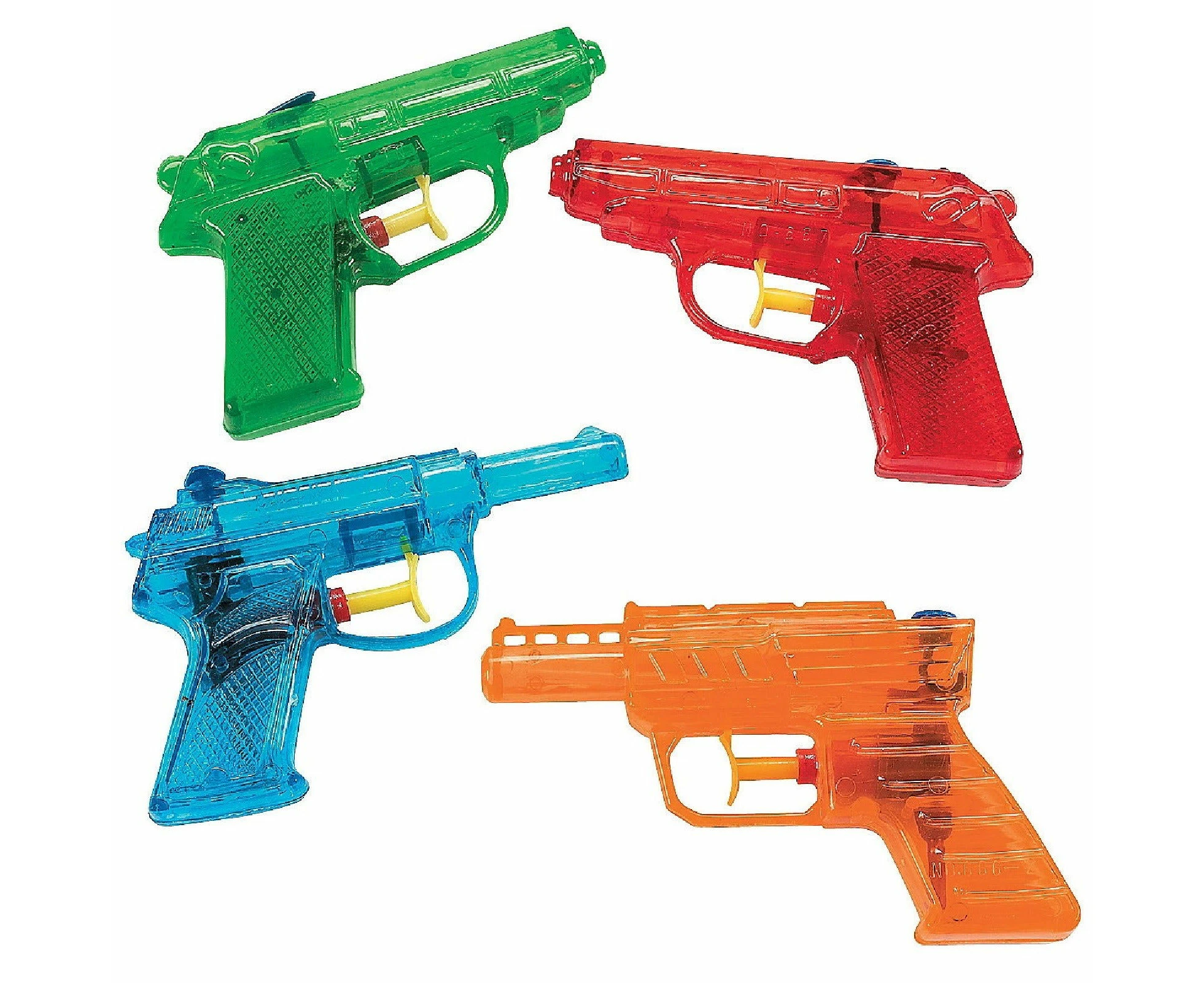 Coloured Water Squirt Guns (Pack of 6)