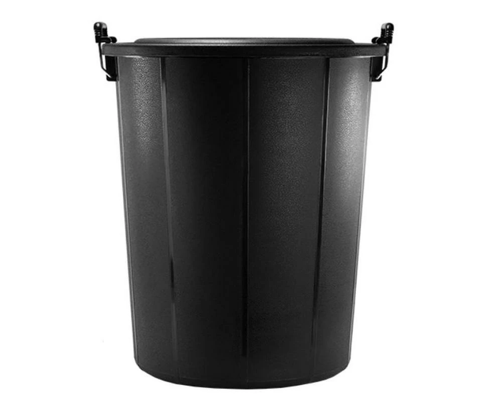 Heavy Duty Bin With Lid Steel Handle - 118L