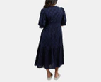 Elm Women's Ottilie Broderie Dress - Navy