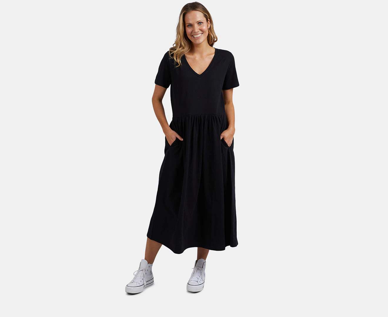 Elm Women's Mimi Midi Dress - Black