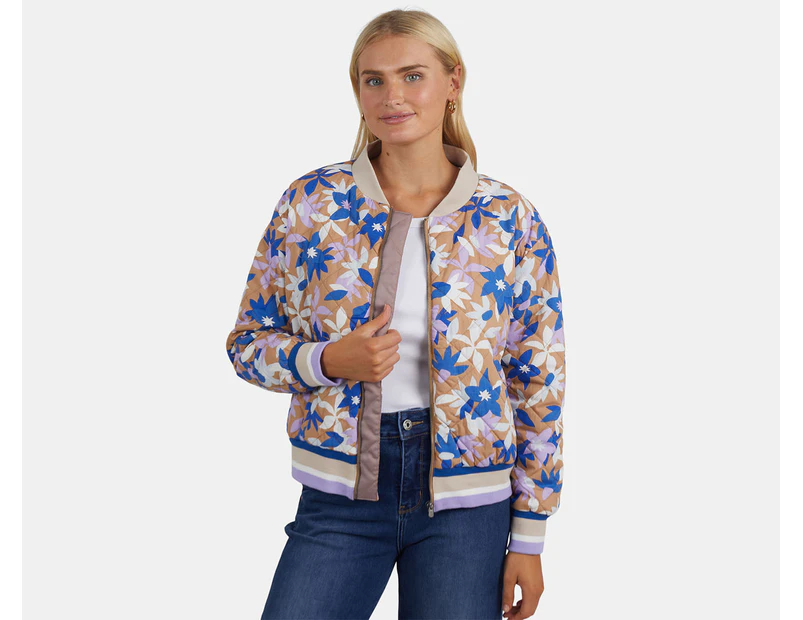 Elm Women's Marguerite Bomber Jacket - Floral