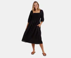 Elm Women's Dusk Midi Dress - Black