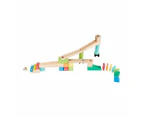 79 Piece Wooden Marble Run Set - Anko