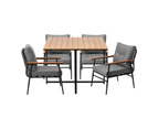 Livsip 4 Seater Outdoor Dining Set Patio Furniture Garden Table and Chairs