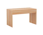 Artiss Coffee Table Rectangle Fluted Side 100CM