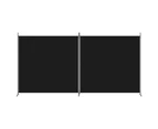 2 Panel Room Divider Screen Privacy Dividers Partition Folding Fabric Black