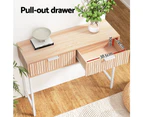 Artiss Console Table 2 Drawers 92CM