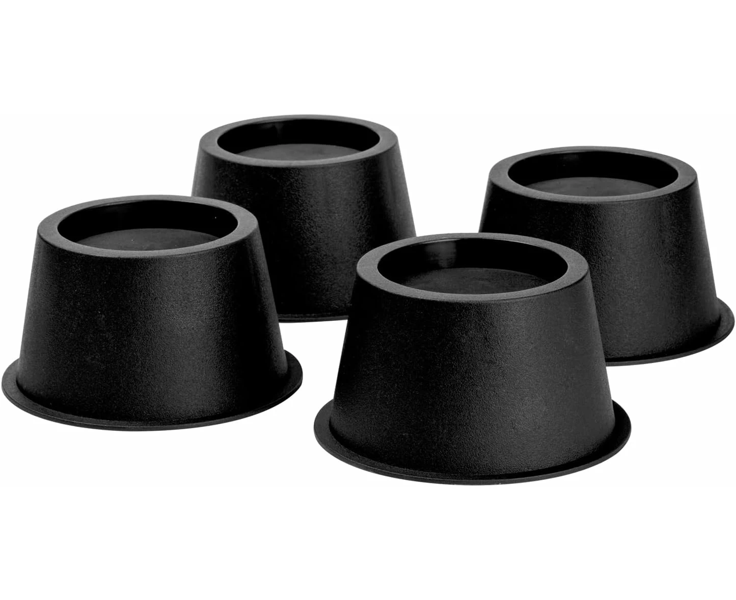 Bed Riser Bed Risers, Furniture Risers, Furniture Leg Add 5CM Height Floor Protection (4 Pcs, Black)