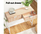 Artiss Console Table 2 Drawers 92CM