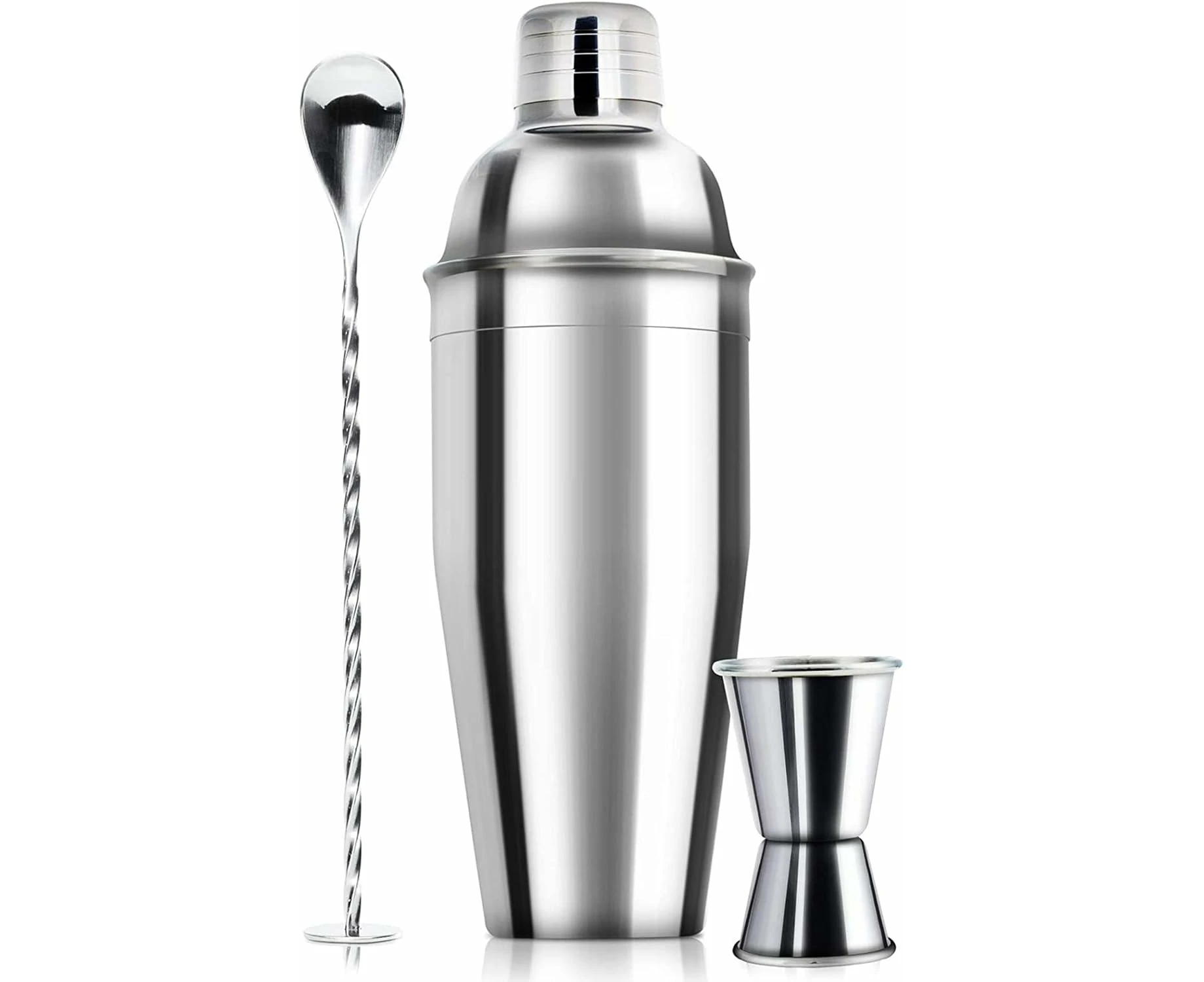 24oz Cocktail Shaker Bar Set - Professional Margarita Mixer Drink Shaker and Measuring Jigger & Mixing Spoon Set