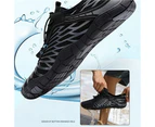 Barefoot Shoes for Women, Quick Dry Non-Slip Aqua Swim Shoes, Breathable Slip-on Beach Wide Toe Water Shoes-Black