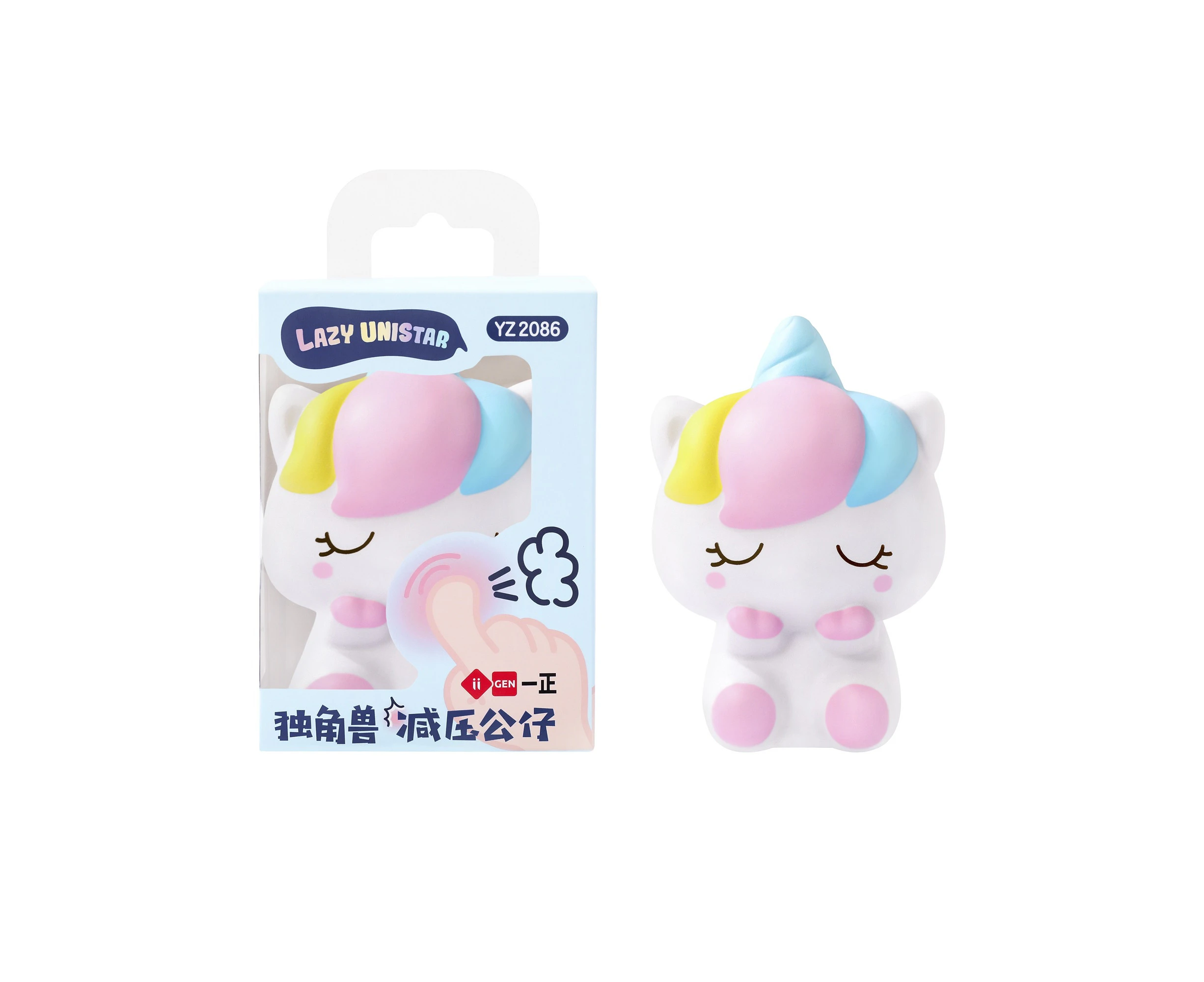 IIGEN Stress Relief Squishy Doll - Cartoon Design Decompress Soft Toy - Unicorn