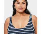 Target Crinkle Stripe Scoop One Piece Swim Bathers