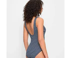 Target Crinkle Stripe Scoop One Piece Swim Bathers