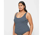 Target Crinkle Stripe Scoop One Piece Swim Bathers