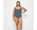 Target Crinkle Stripe Scoop One Piece Swim Bathers