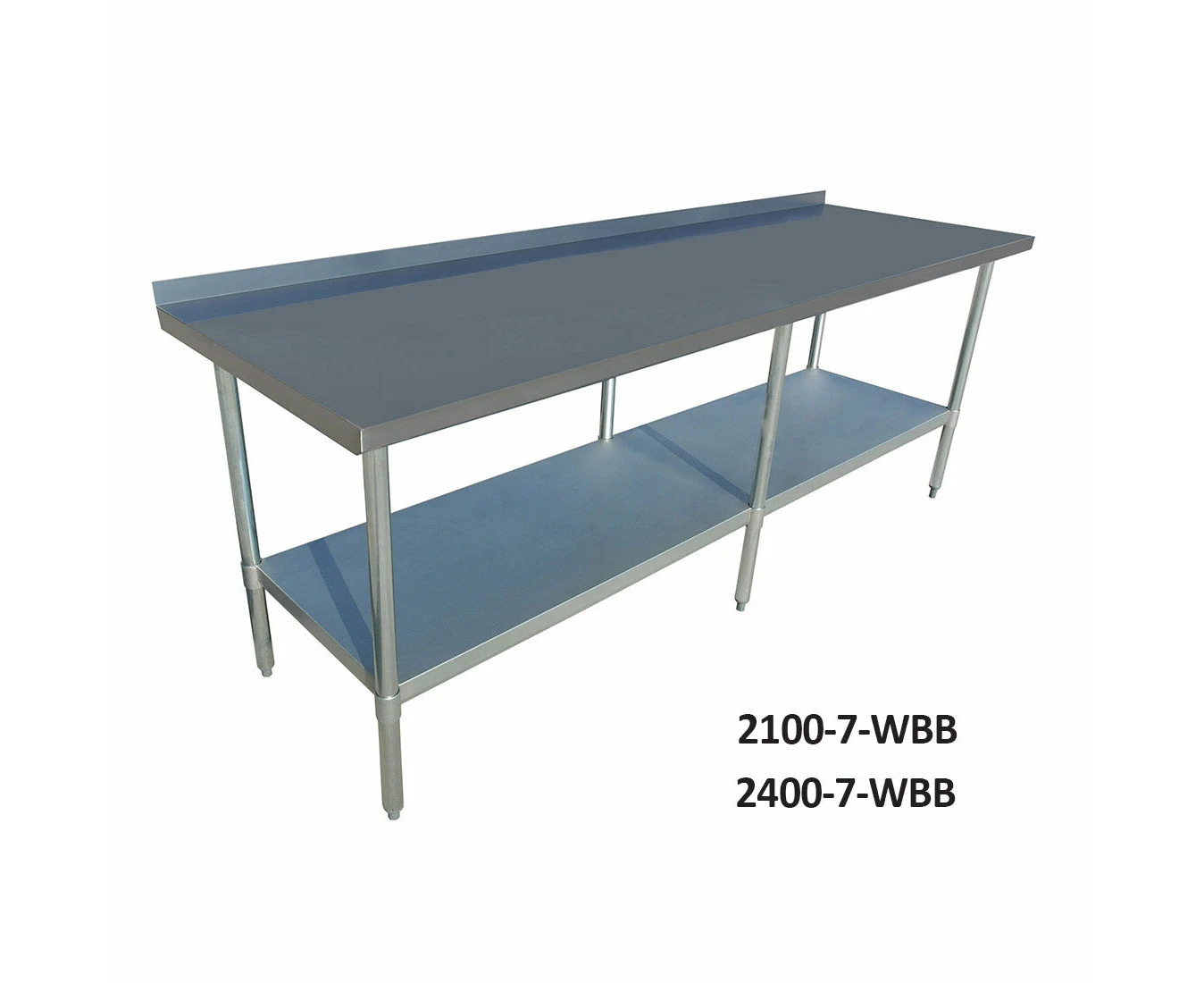 1200 7 Wbb Economic 304 Grade Stainless Steel Table With Splashback 1200x700x900