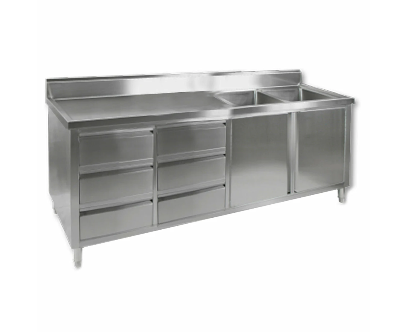 Dsc 2100r H Kitchen Tidy Cabinet With Double Right Sinks