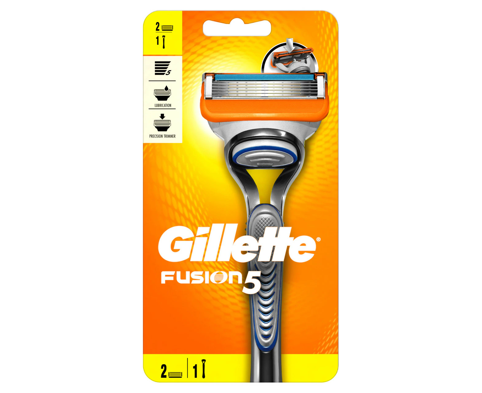 Gillette Fusion5 1 Razor + 2 Cartridges