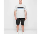 Target Plus Striped Polo Shirt - Grey