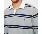 Target Long Sleeve Rugby Polo Shirt