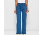 Target Super High Rise Full Length Wide Leg Denim Jeans - Shape Your Body - Blue