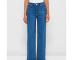 Target Super High Rise Full Length Wide Leg Denim Jeans - Shape Your Body - Blue