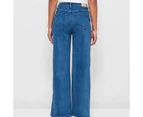 Target Super High Rise Full Length Wide Leg Denim Jeans - Shape Your Body - Blue