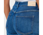 Target Super High Rise Full Length Wide Leg Denim Jeans - Shape Your Body - Blue