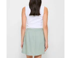 Target European Linen Pull On Mini Skirt