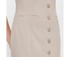 Button Up Midi Pencil Dress - Preview