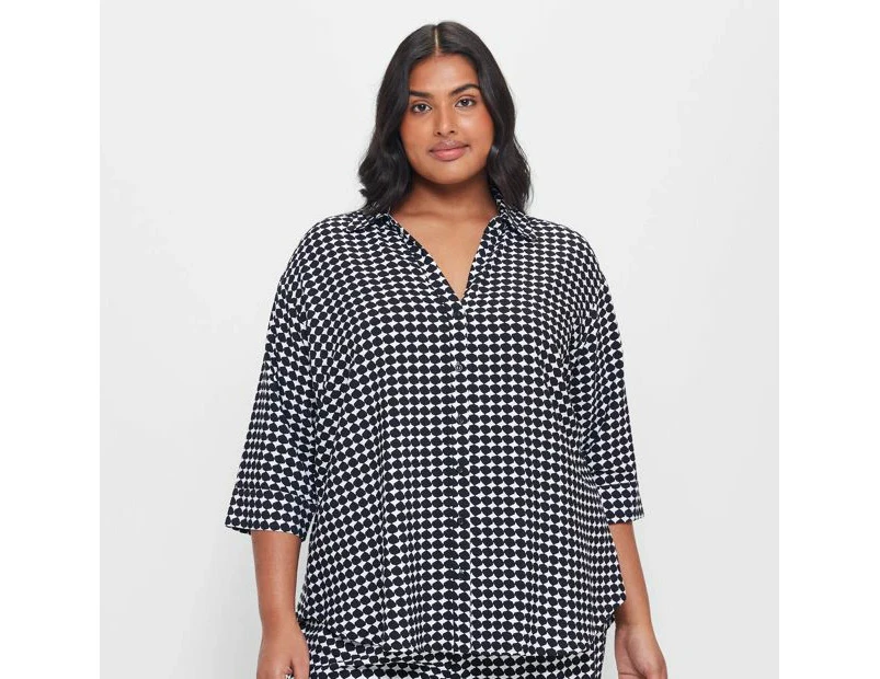 Target Plus Size 3/4 Sleeve Shirt