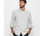 Target Textured Long Sleeve Shirt - Grey