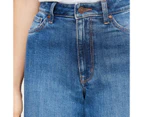 Target Wide Leg High Rise Full Length Denim Jeans - Blue