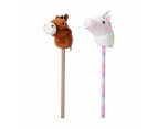 Hobby Horse or Unicorn with Sound, Assorted - Anko