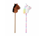 Hobby Horse or Unicorn with Sound, Assorted - Anko