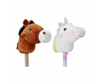 Hobby Horse or Unicorn with Sound, Assorted - Anko